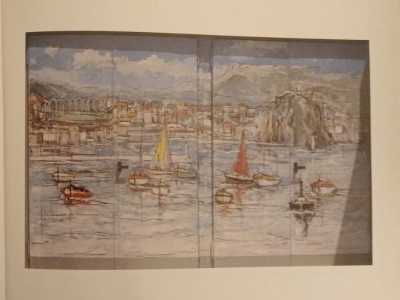 ...raffigurava un tipico paesaggio monegasco da cui traspariva una velata malinconia